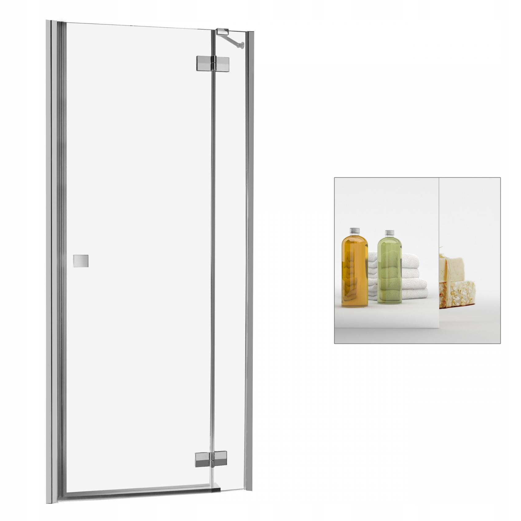 Sprchové dvere - RADAWAY Almatea DWJ 120 P zrkadlové sprchové dvere