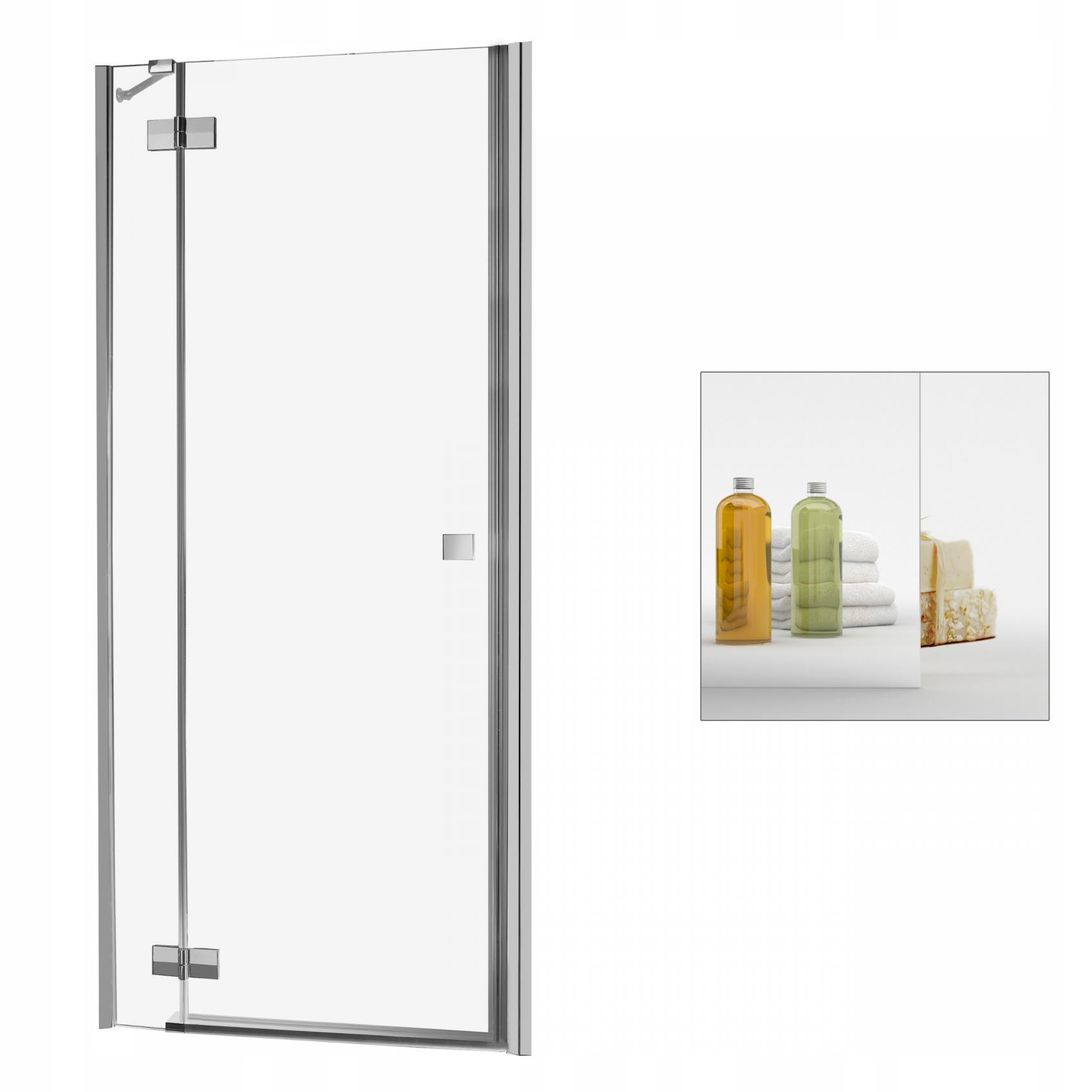 Sprchové dvere - RADAWAY Almatea DWJ 120 L zrkadlové sprchové dvere