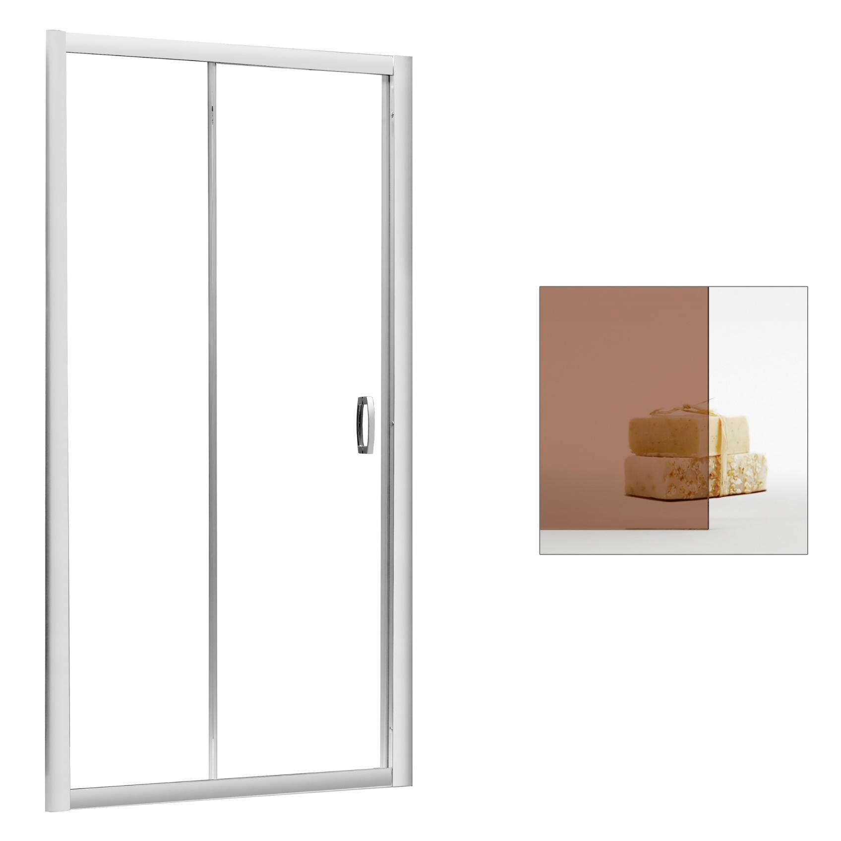 Sprchové dvere - Dvere RADAWAY Premium Plus DWJ 140, hnedé sklo