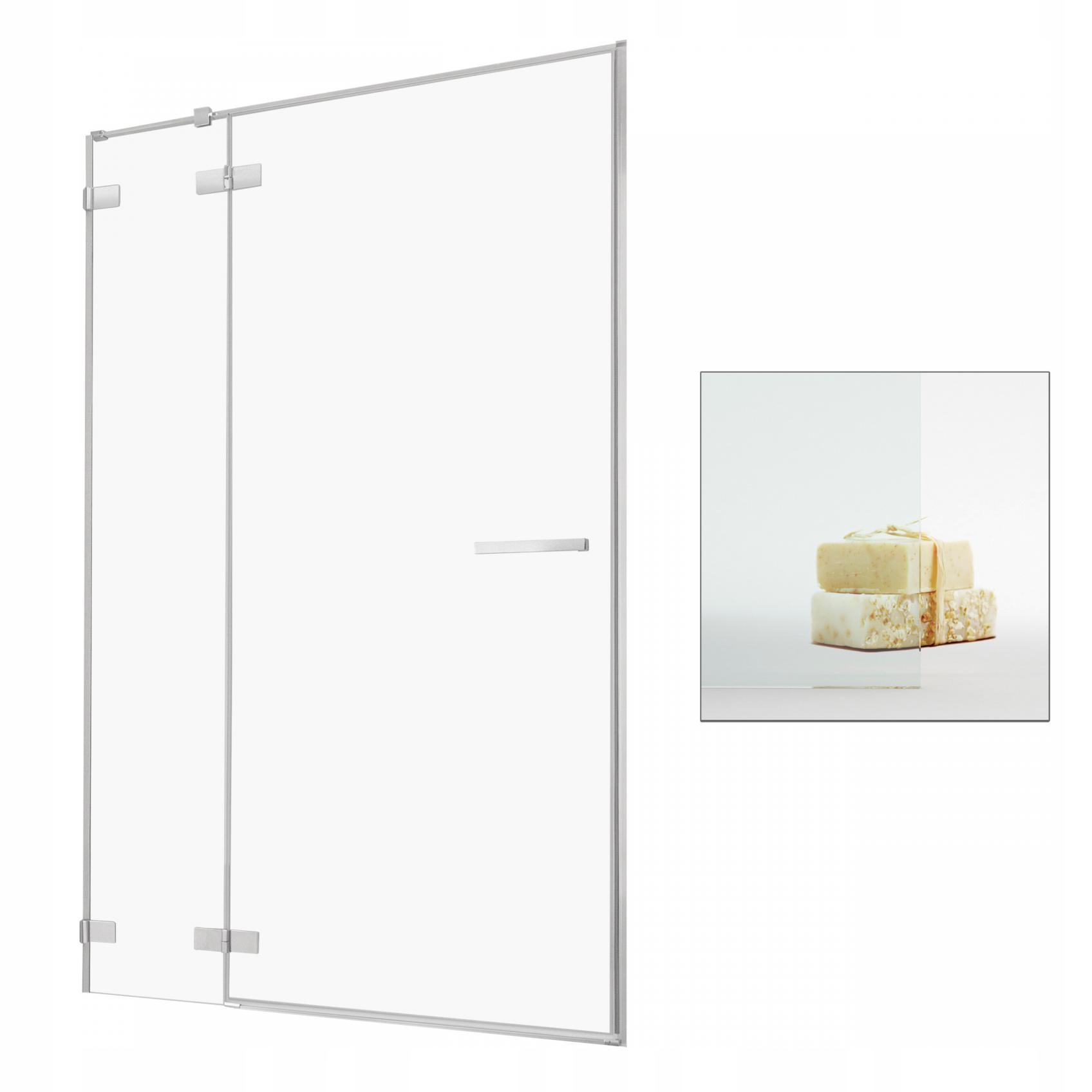 Sprchové dvere - RADAWAY Euphoria DWJ 100 L zapustené dvere čisté