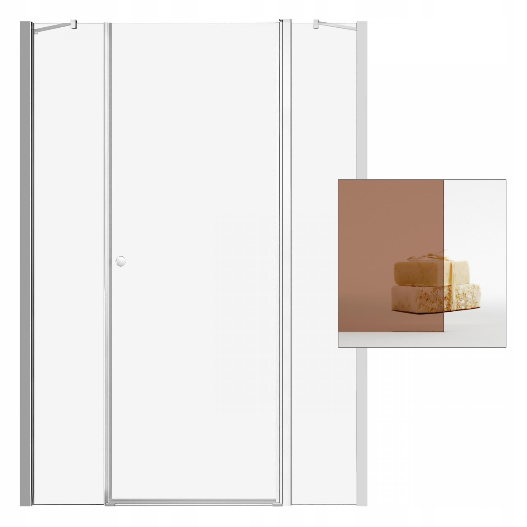 Sprchové dvere - RADAWAY Eos II DWJS 120 P hnedé sprchové dvere