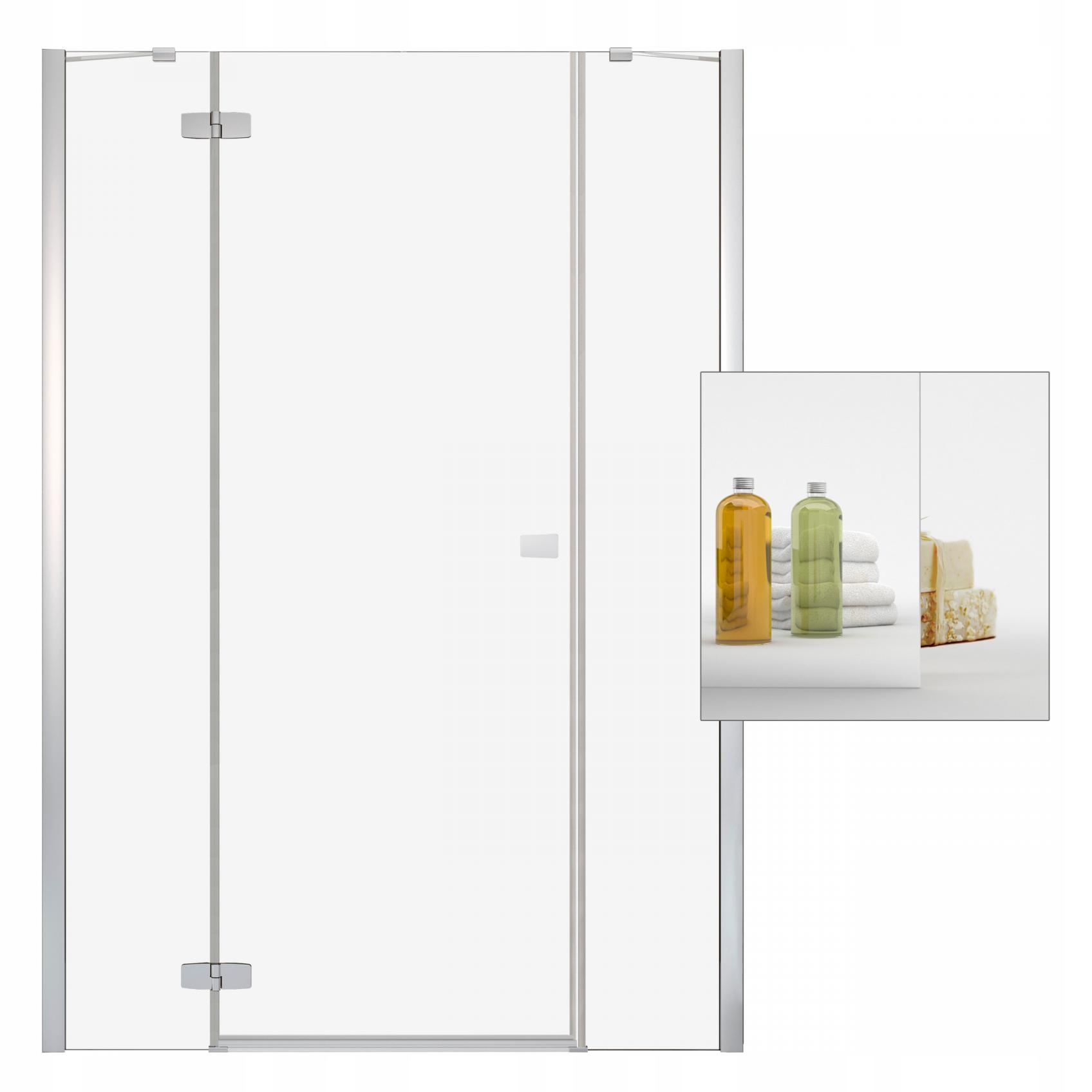 Sprchové dvere - RADAWAY Fuenta Nové zrkadlové sklenené dvere DWJS 110 L