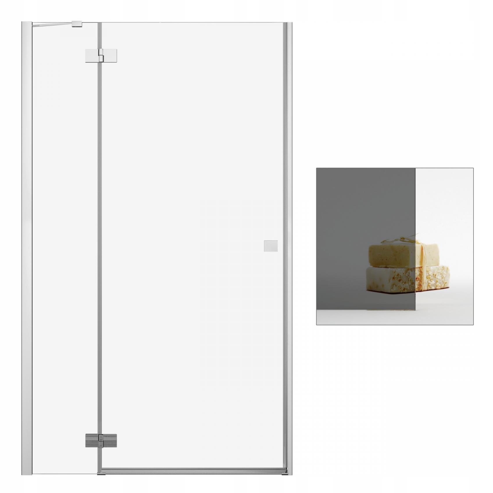 Sprchové dvere - Sprchové dvere RADAWAY Essenza Nové DWJ 80 L grafit