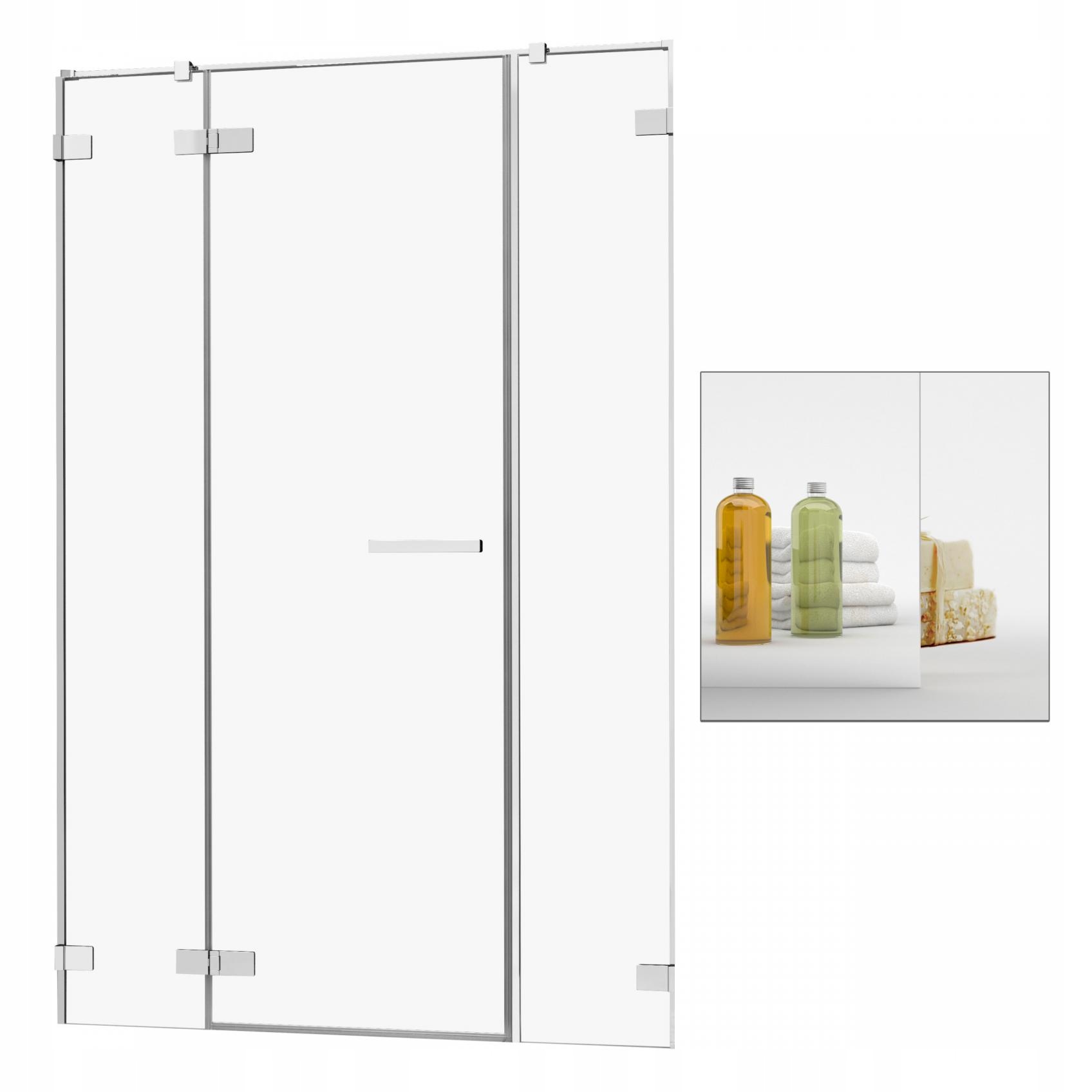 Sprchové dvere - RADAWAY Arta DWJS 150 L zrkadlové sprchové dvere