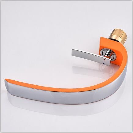 Vaňová batéria - [Orange With Chrome] Umývadlové batérie