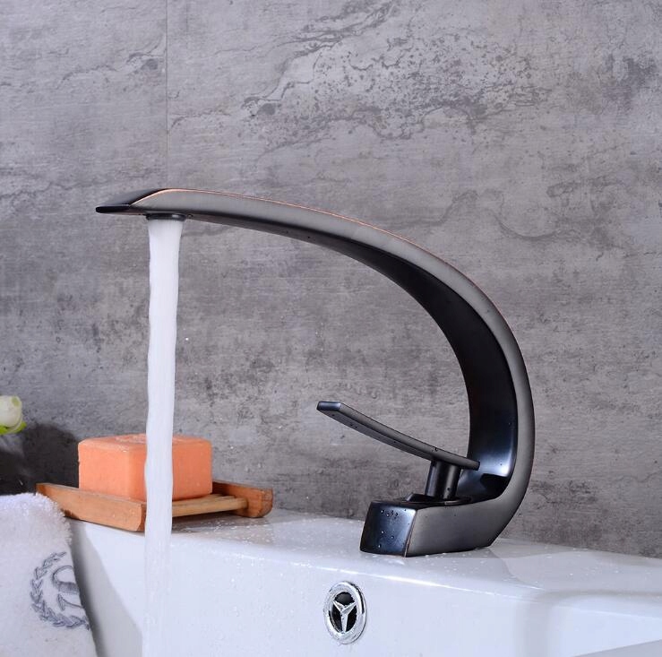 Vaňová batéria - [Čierne] Umývadlové faucety moderný faucet