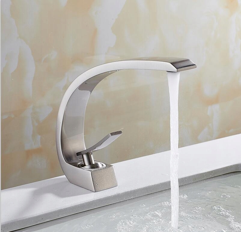 Vaňová batéria - [Nikel] Umývadlové faucety moderný faucet