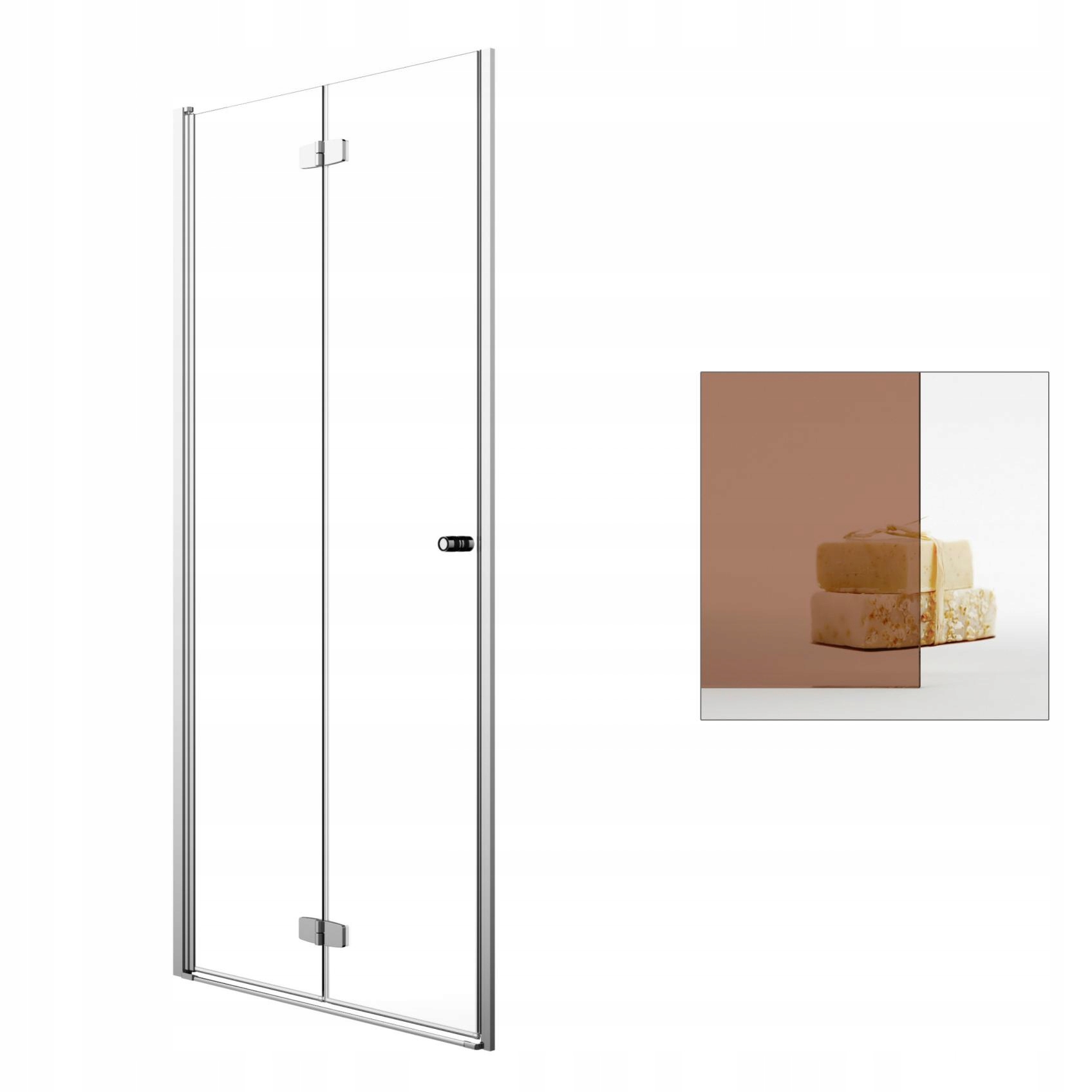 Sprchové dvere - RADAWAY Fuenta Nové sprchové dvere hnedé DWB 100 L hnedé
