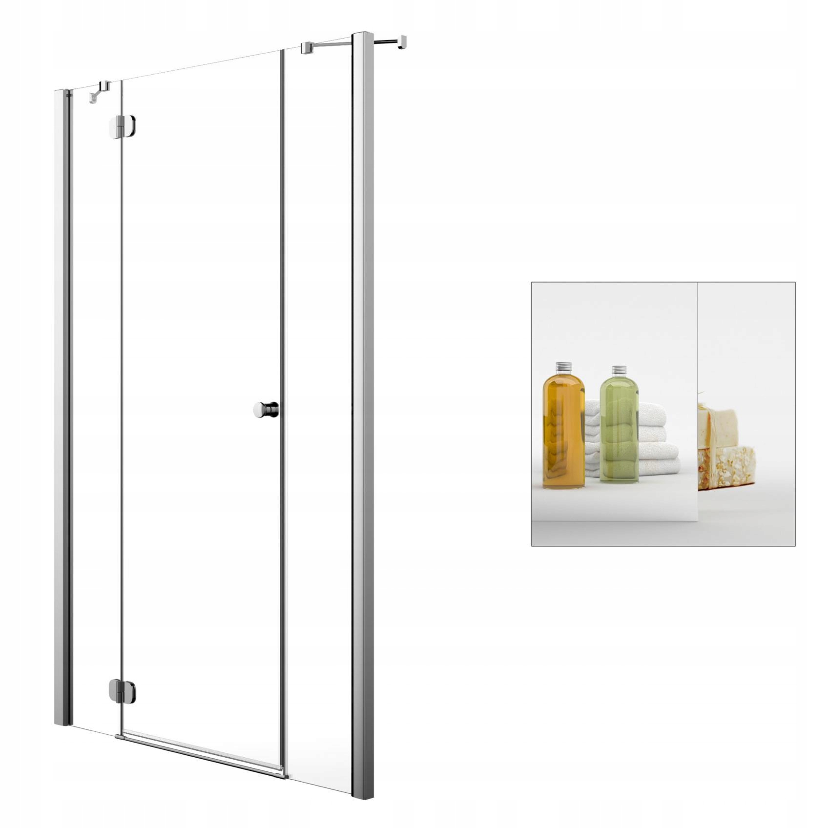Sprchové dvere - RADAWAY Torrenta DWJS 140 L sprchové spätné zrkadlo