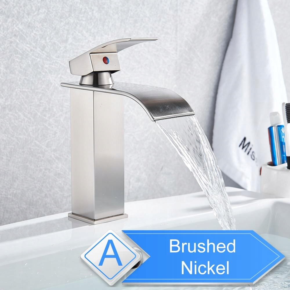 Vaňová batéria - [Brushed Nickel Mmw] Umývadlový faucet z
