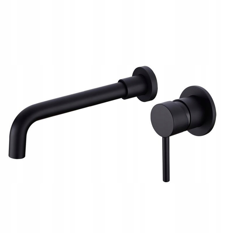 Vaňová batéria - [260 Mm čierna] Matný čierny mosadzný faucet,
