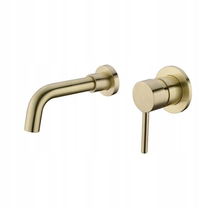 Vaňová batéria - [150 mm brúsené zlato] Mosadzný faucet