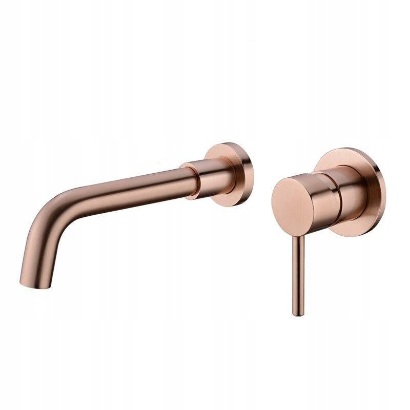 Vaňová batéria - [210 Mm Brushed Rose] Mosadzný faucet