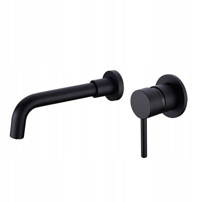 Vaňová batéria - [210 Mm Black-193] Matný mosadzný faucet