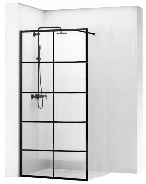 Sprchové dvere - Sprchový kút, nástenný chodník, Bler 1 Rea, 80 cm