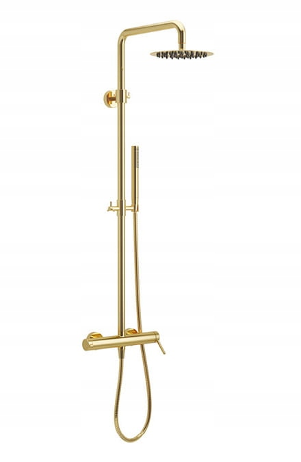Vaňová batéria - RAIN SPRCHA 20CM + SADA 91-153 CM ZLATO, PI