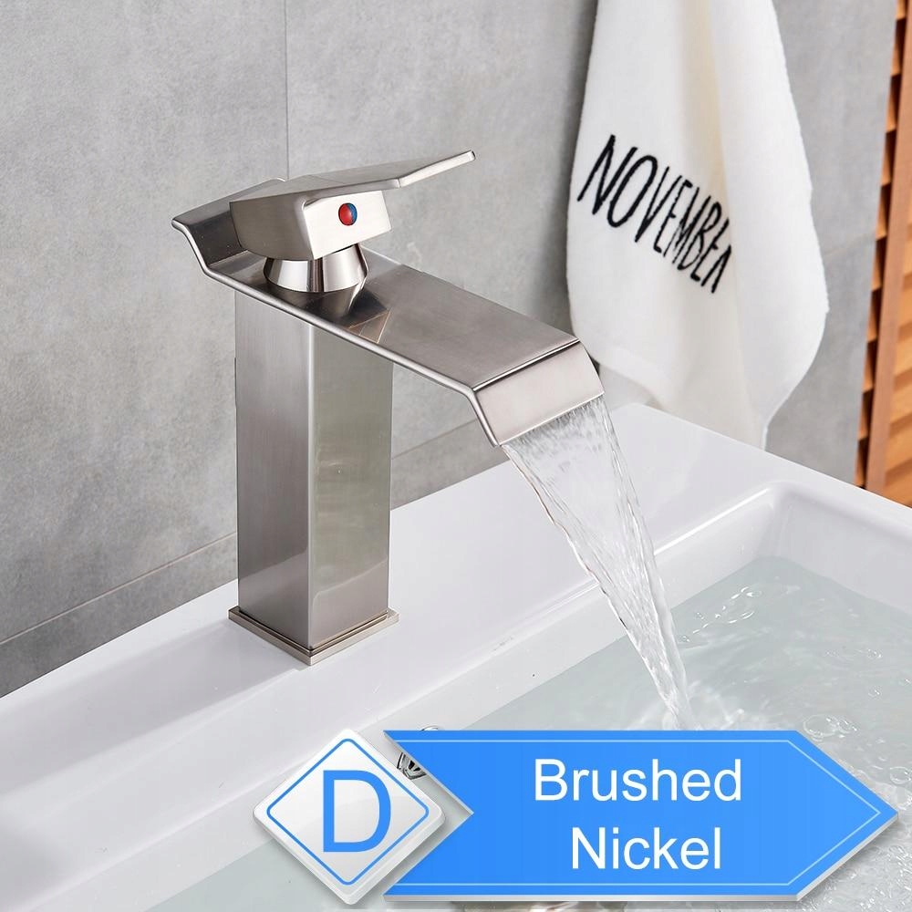 Vaňová batéria - [Brushed Nickel Ltq] Umývadlový kohútik s