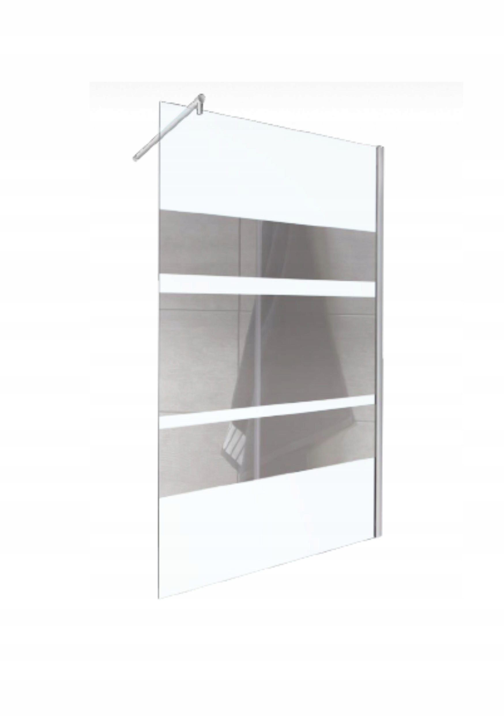Sprchové dvere - Nástenné sprchové sklo Walk-In FLASH 120 KERRA