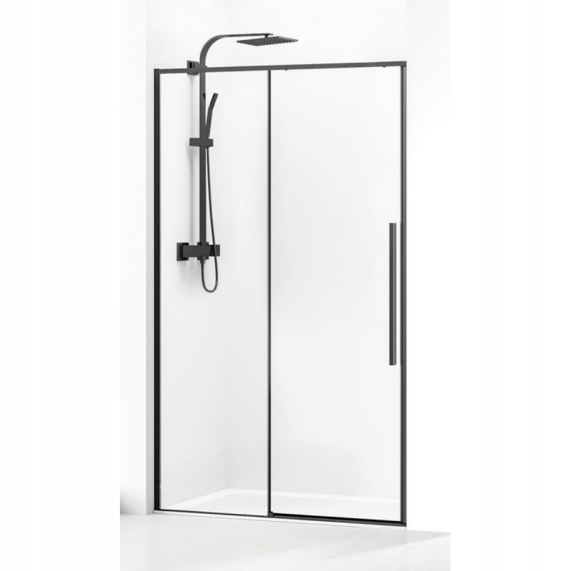 Sprchové dvere - SPRCHOVÉ DVERE 140 CM RECESS ČIERNE BRAVAT