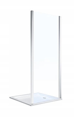 Sprchové dvere - GEO KRUH BOČNÁ STENA 80x190 cm REFLEXNÉ SKLO