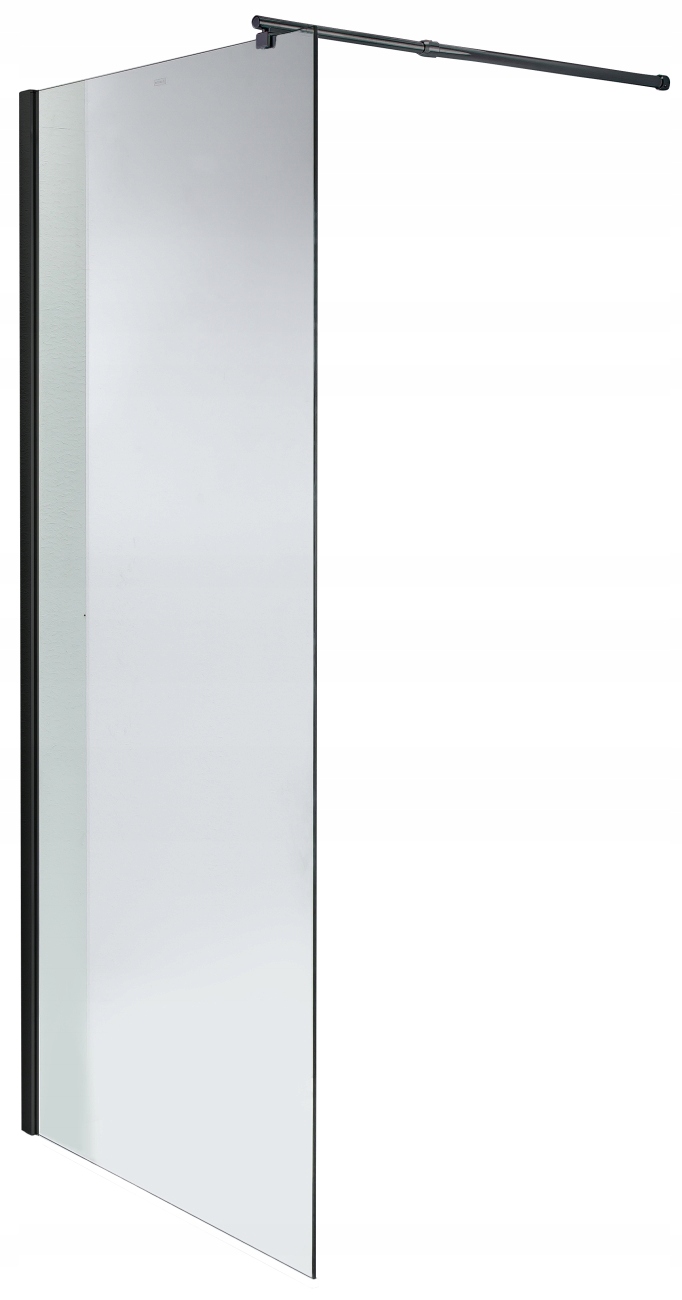 Sprchové dvere - Čierna sprchová zástena 80x190 sklo, 8mm sklo