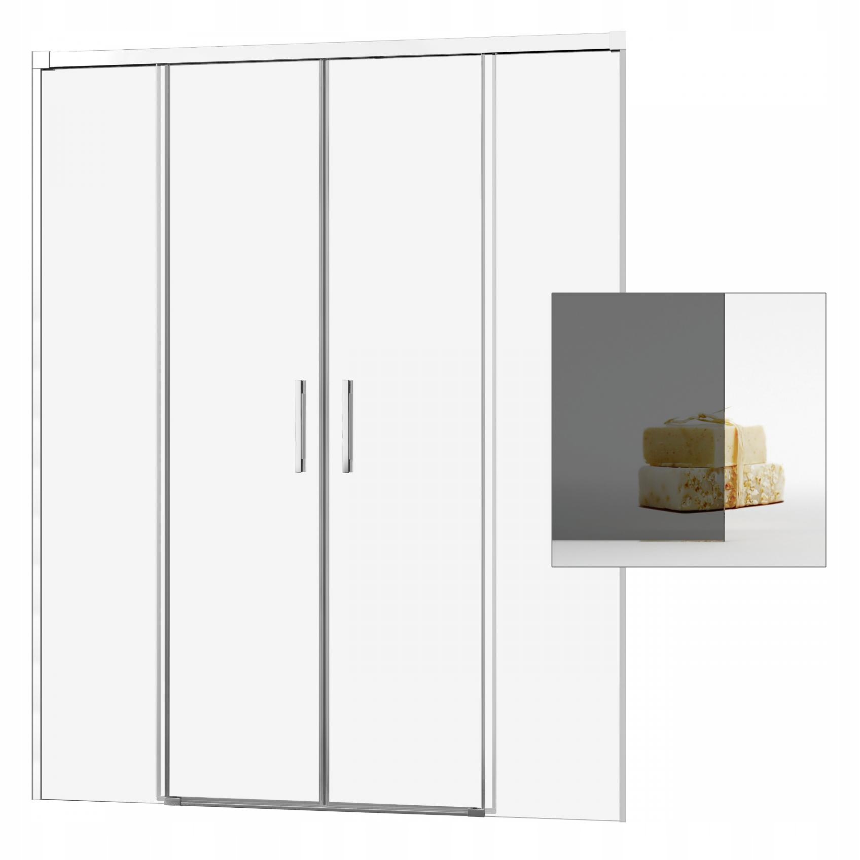 Sprchové dvere - Prehĺbené sprchové dvere 170 Idea DWD grafit