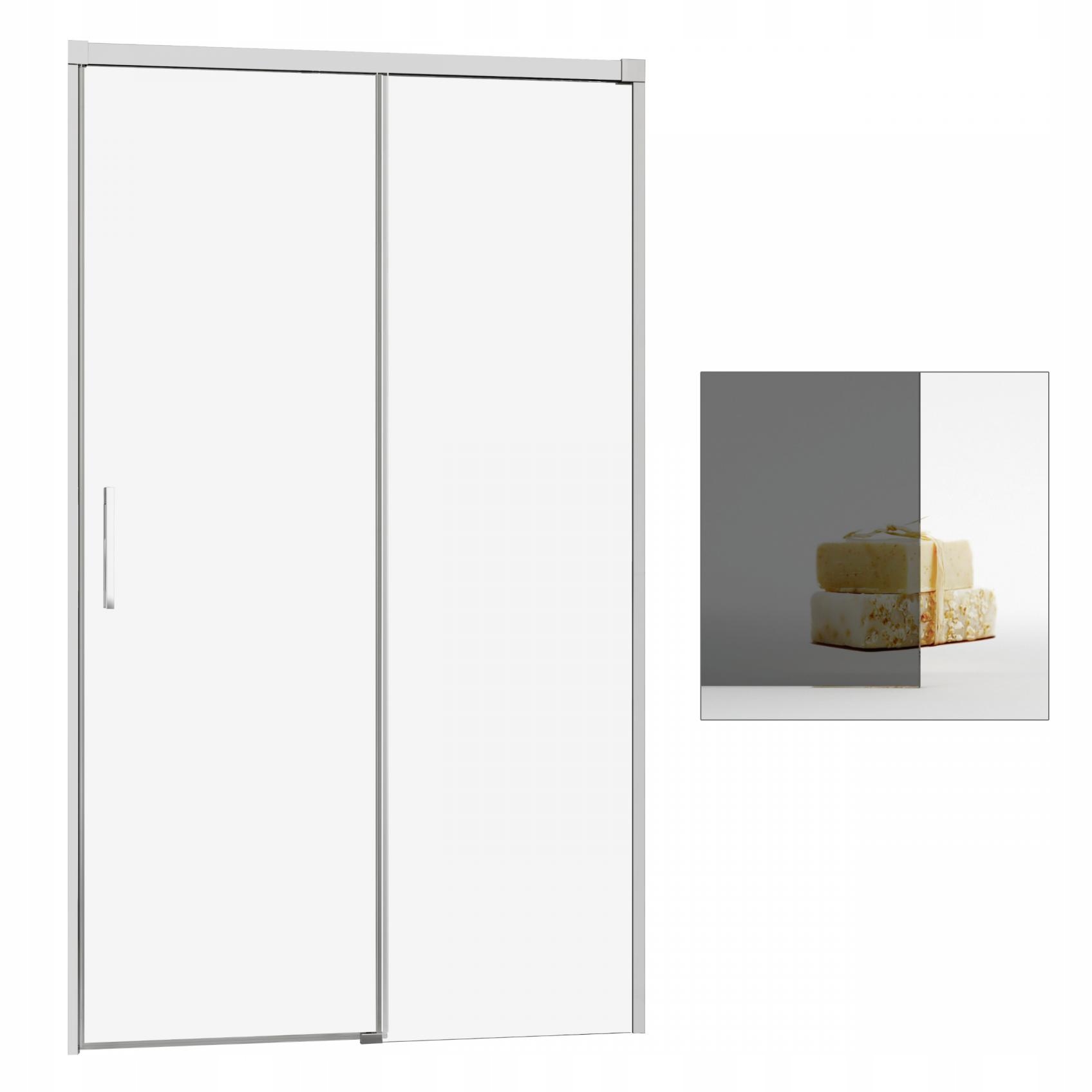 Sprchové dvere - Zapustné sprchové dvere 160 P Idea DWJ grafit