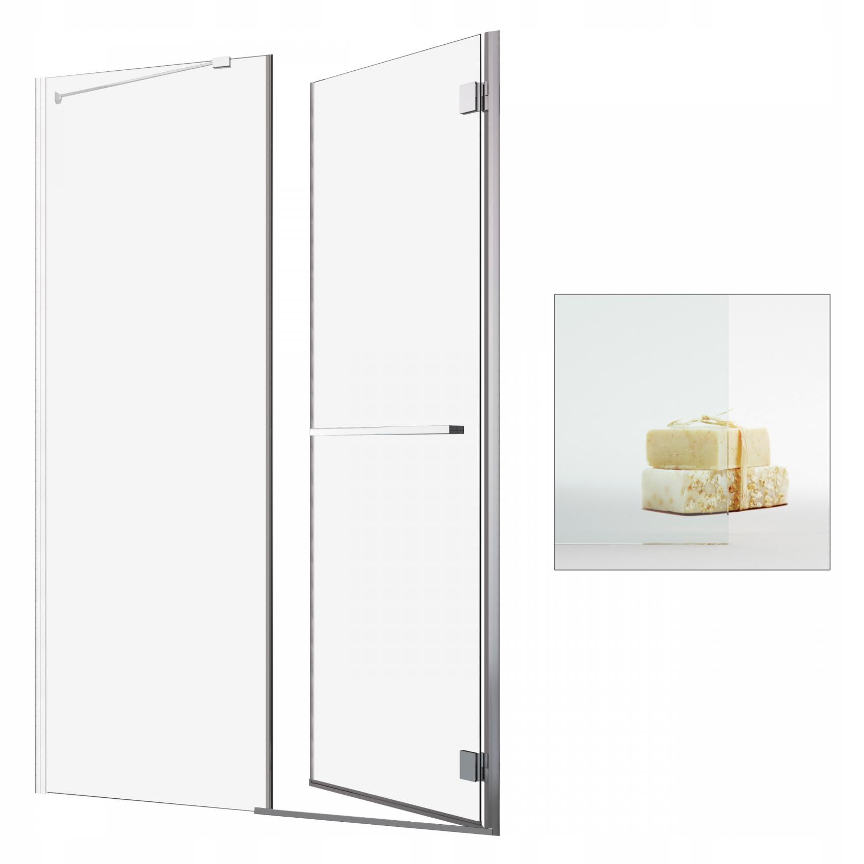 Sprchové dvere - RADAWAY Carena DWJ 110 P sprchové dvere čisté