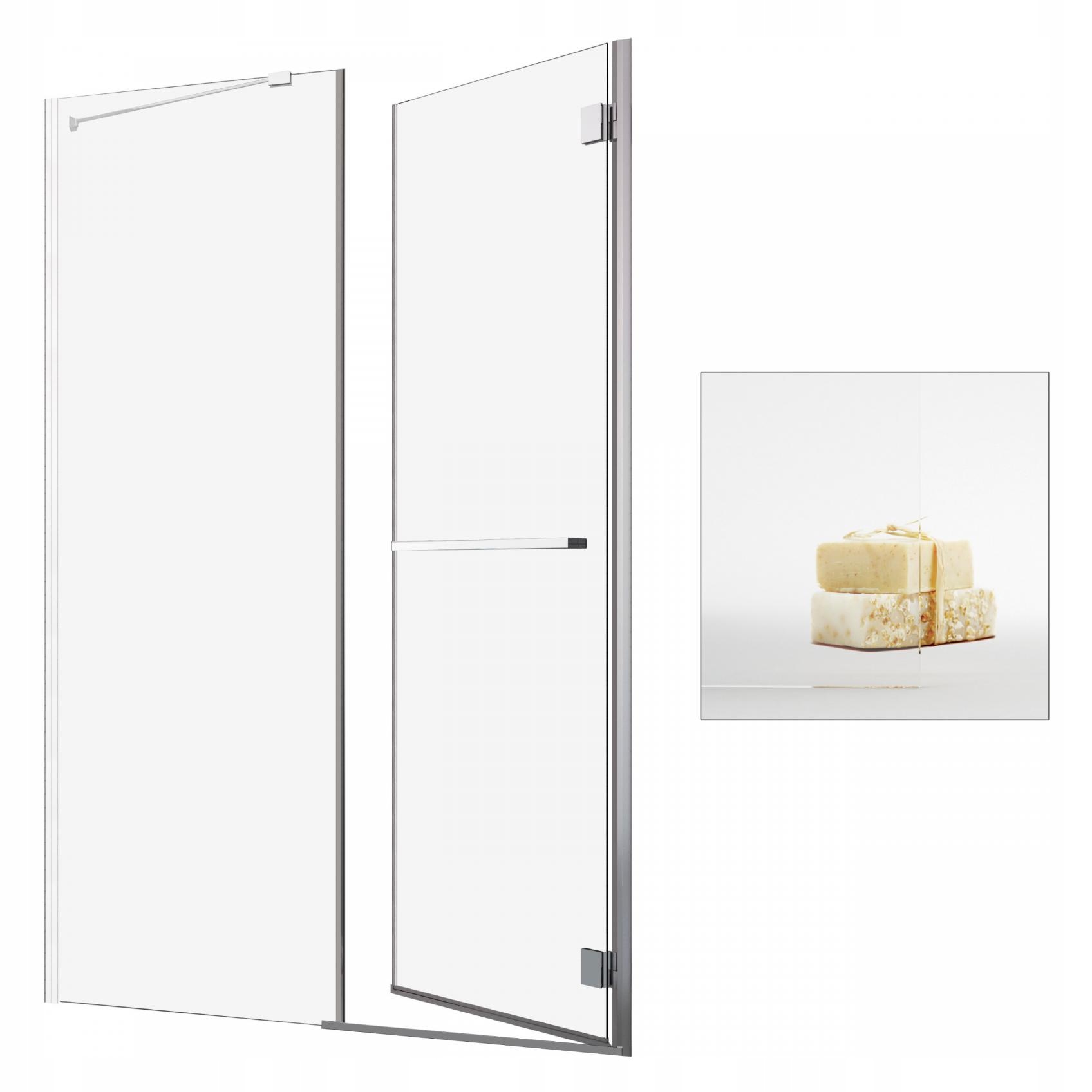 Sprchové dvere - RADAWAY Carena DWJ 110 P UltraClear sprchové dvere