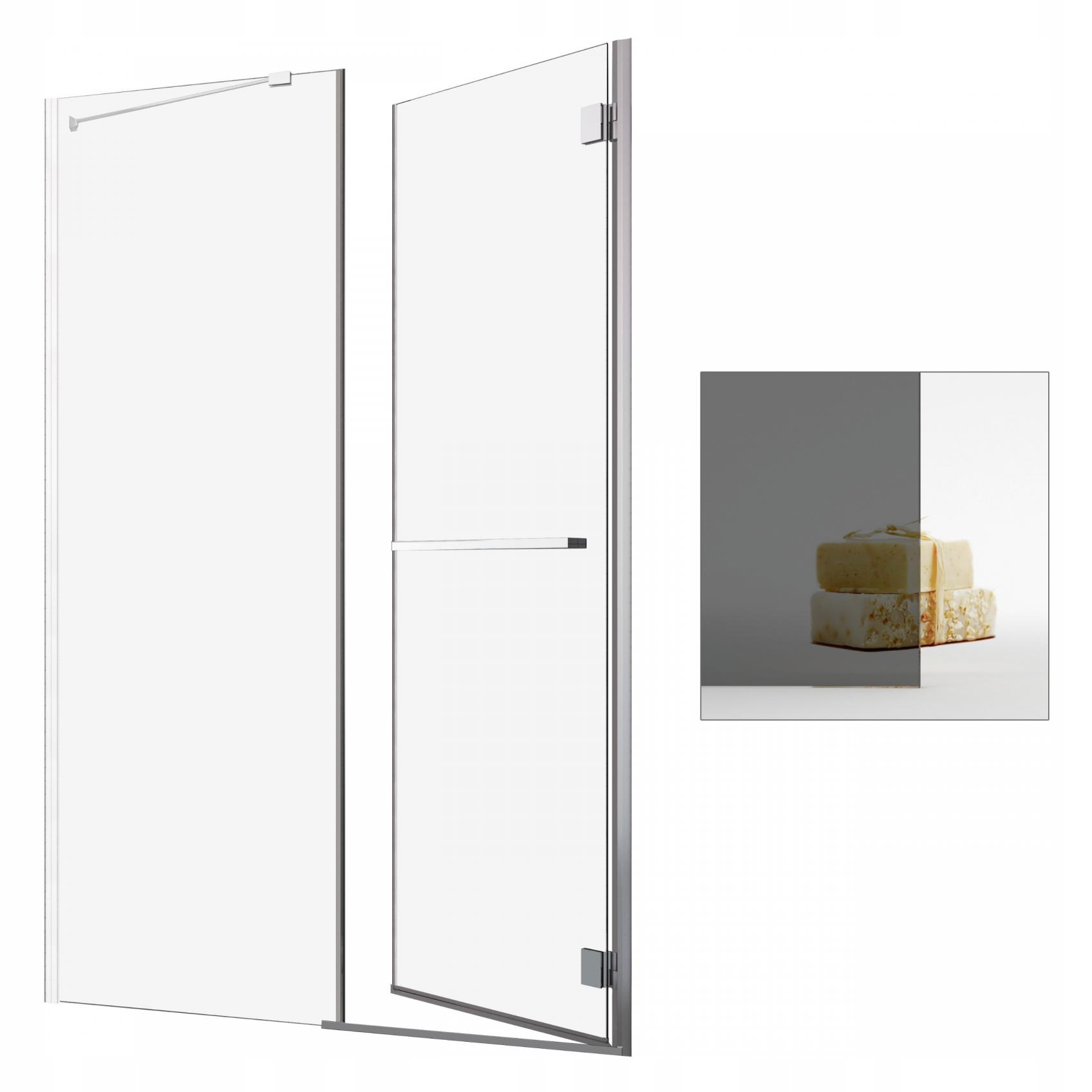 Sprchové dvere - RADAWAY Carena DWJ 120 P grafitové sprchové dvere