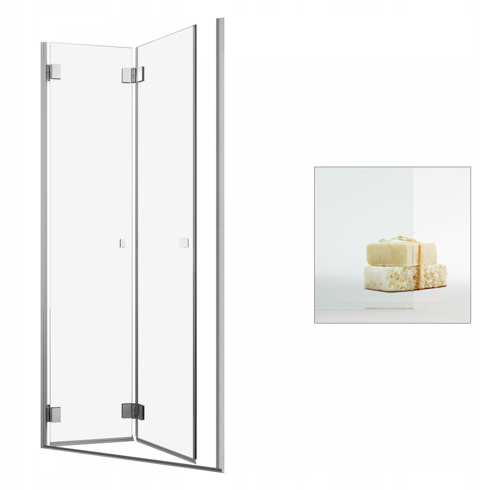 Sprchové dvere - RADAWAY Carena DWB 80 L sprchové dvere čisté
