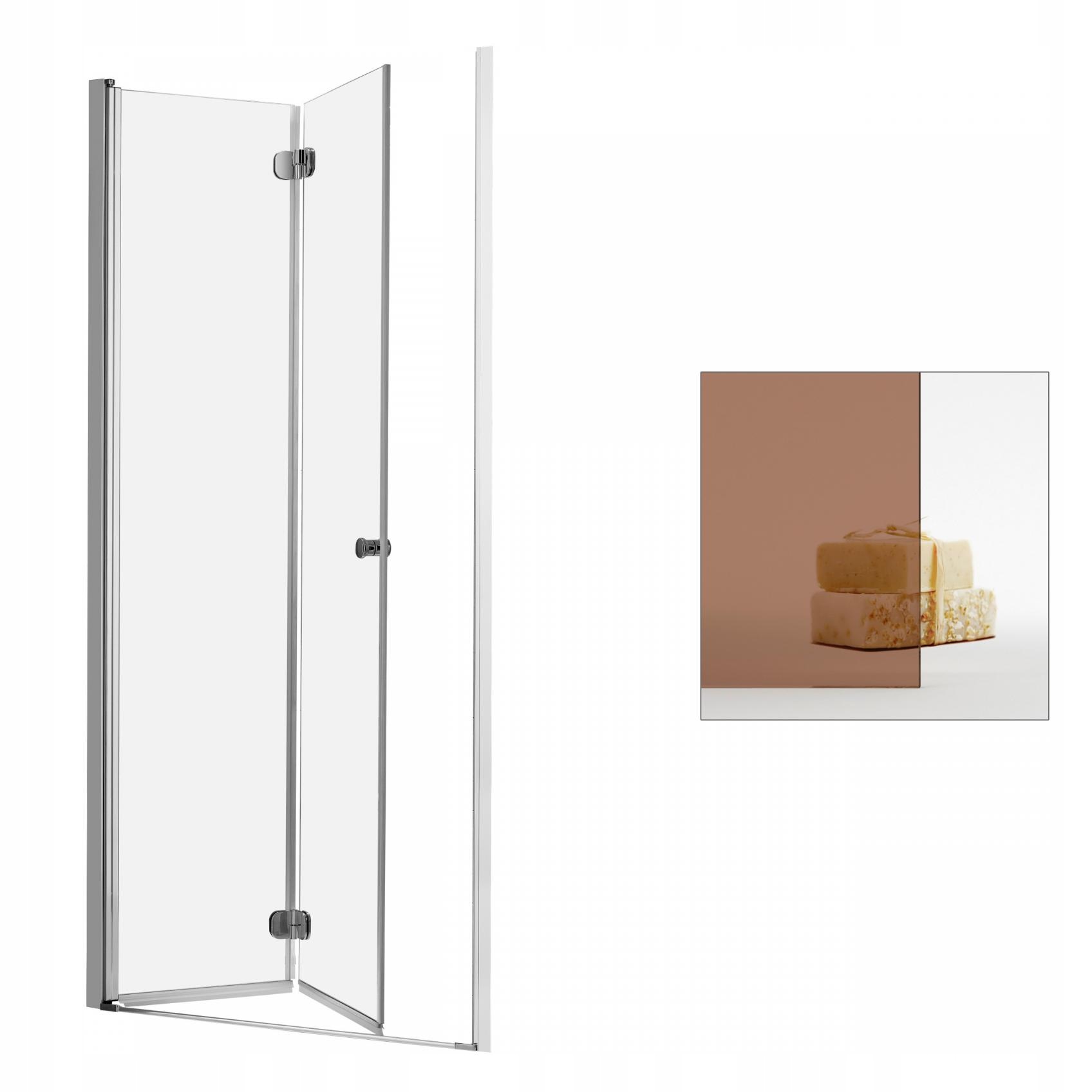 Sprchové dvere - RADAWAY Eos DWB 70 L hnedé sprchové dvere