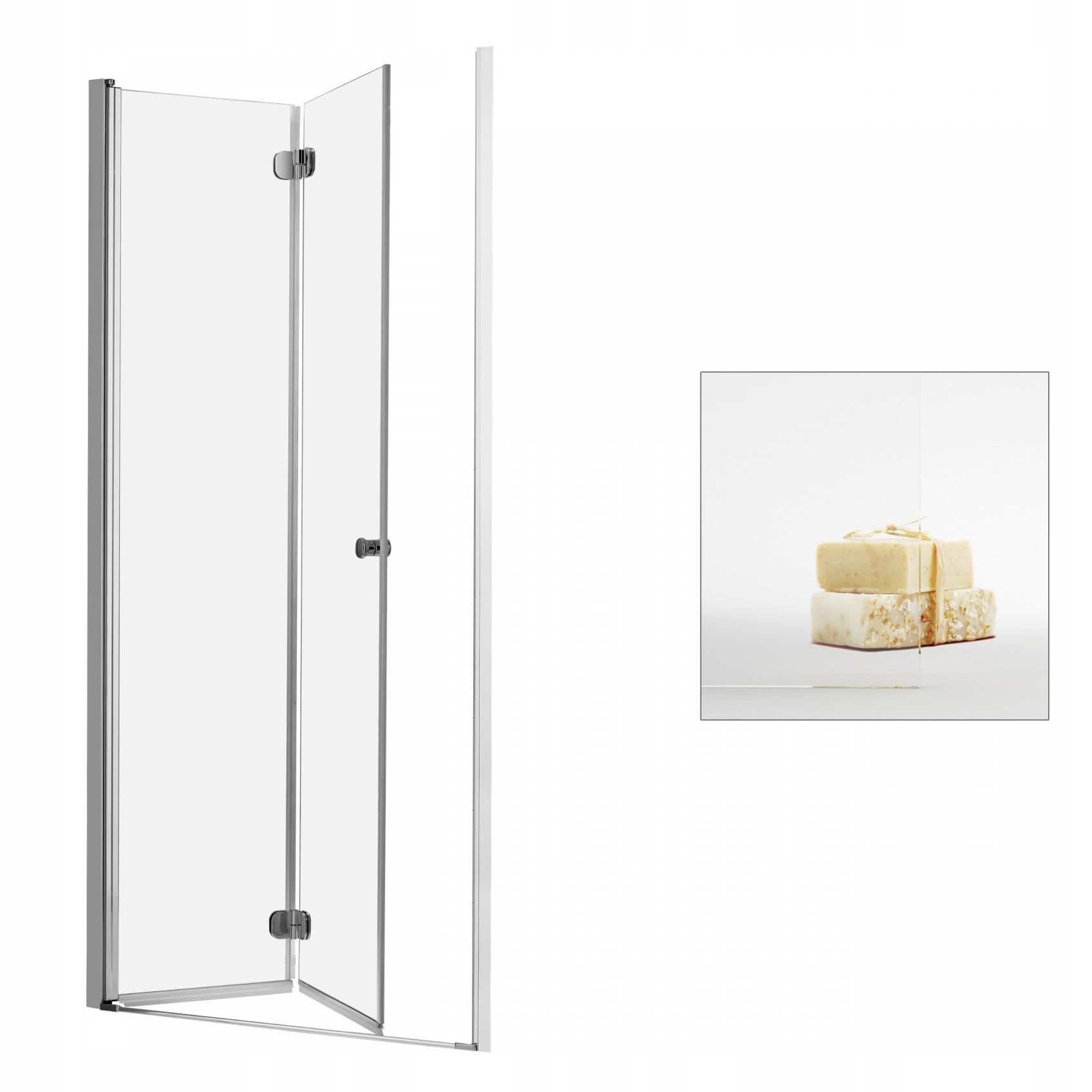 Sprchové dvere - Sprchové dvere RADAWAY Eos DWB 80 L UltraClear