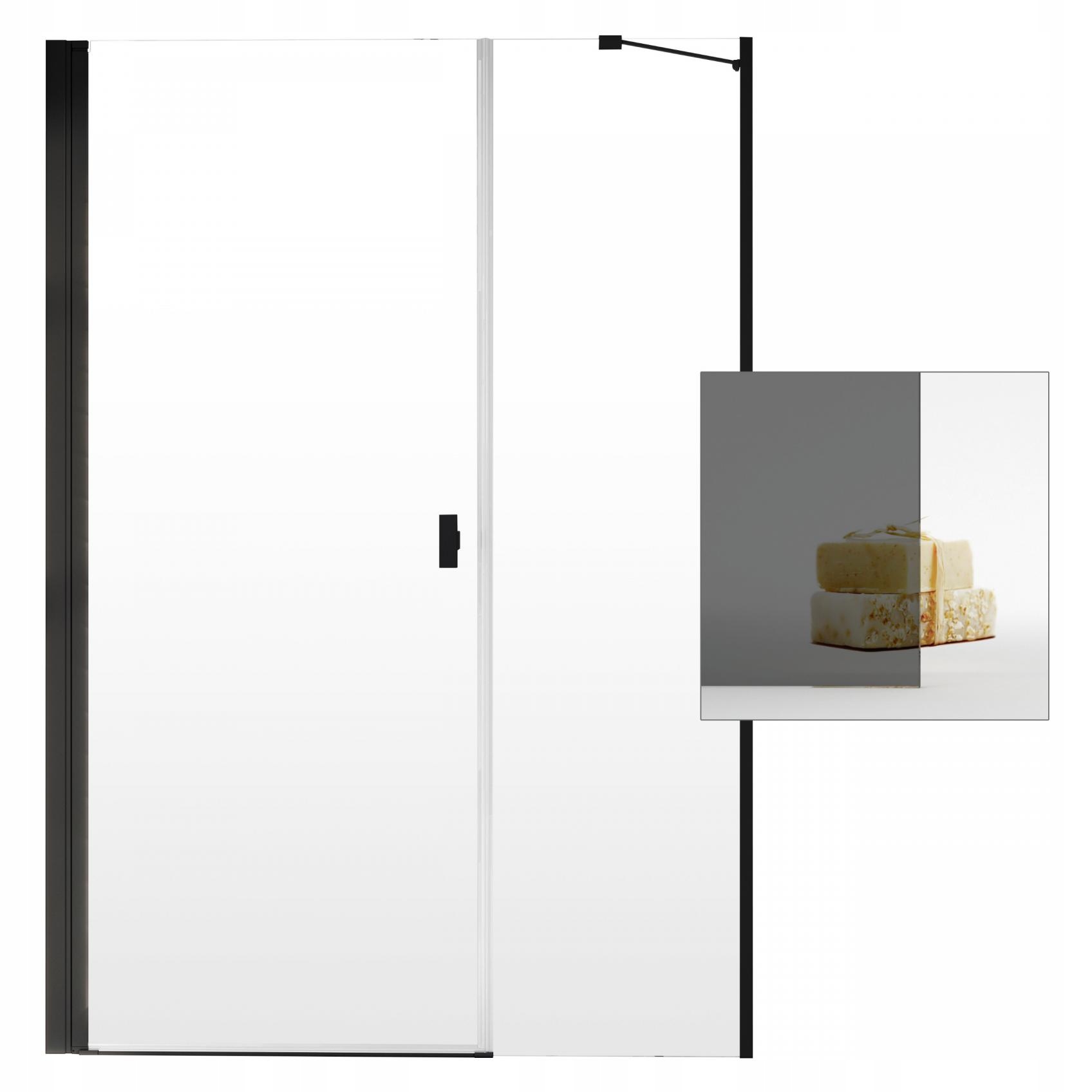 Sprchové dvere - Sprchové dvere RADAWAY Nes Black DWS 120 L grafitové