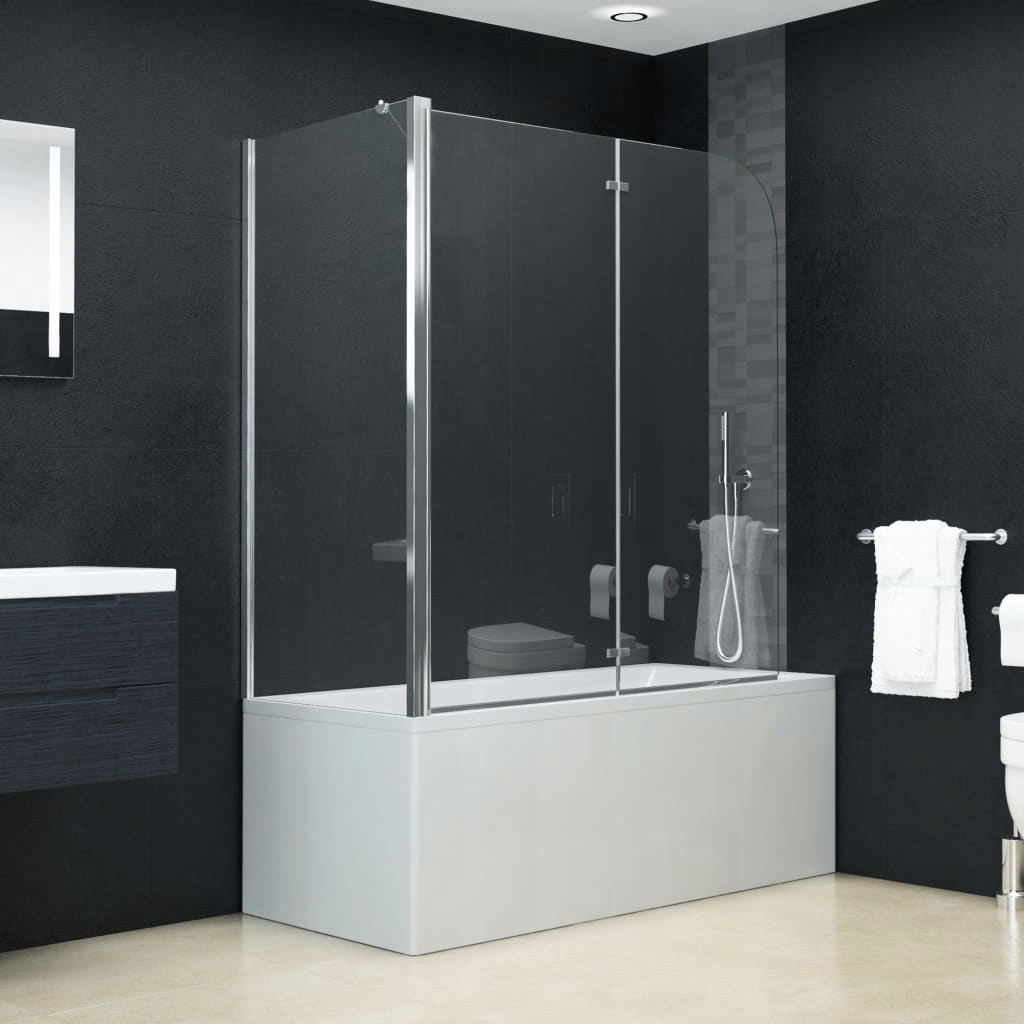 Sprchové dvere - Dvojitá skladacia vaňa, ESG, 120x68x1