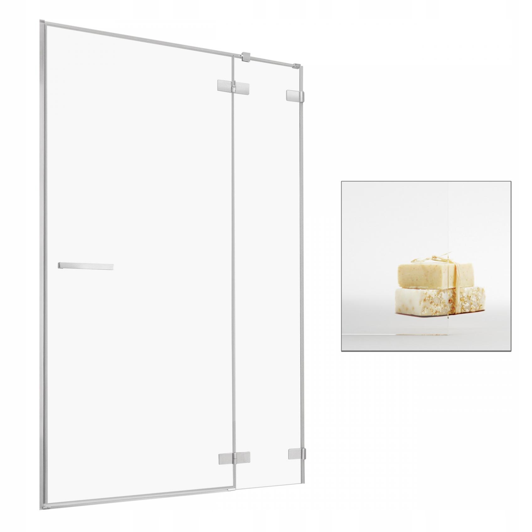 Sprchové dvere - RADAWAY Zapustené dvere Euphoria DWJ 80 P UltraClear