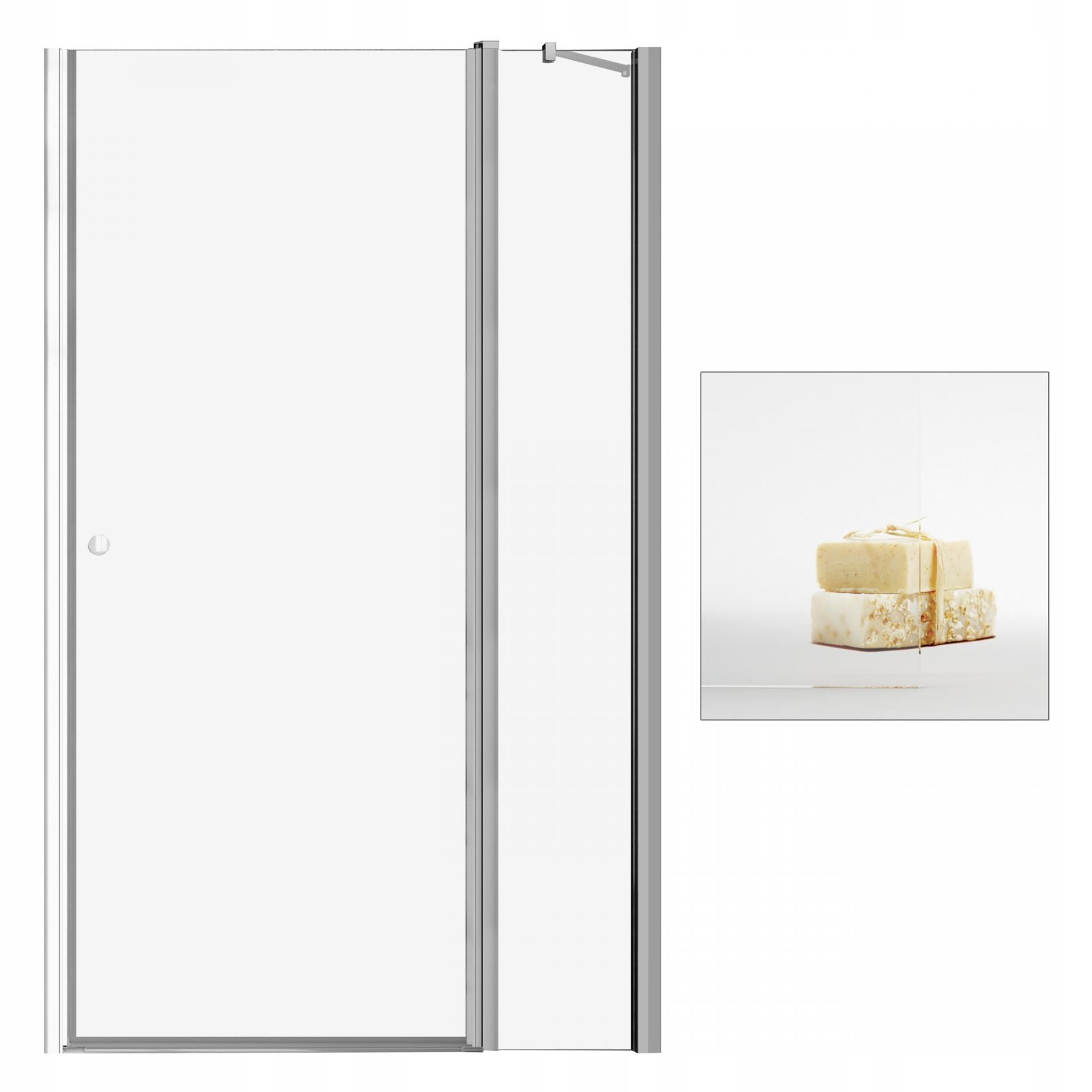 Sprchové dvere - Dvere RADAWAY Eos II DWJ 90 P UltraClear