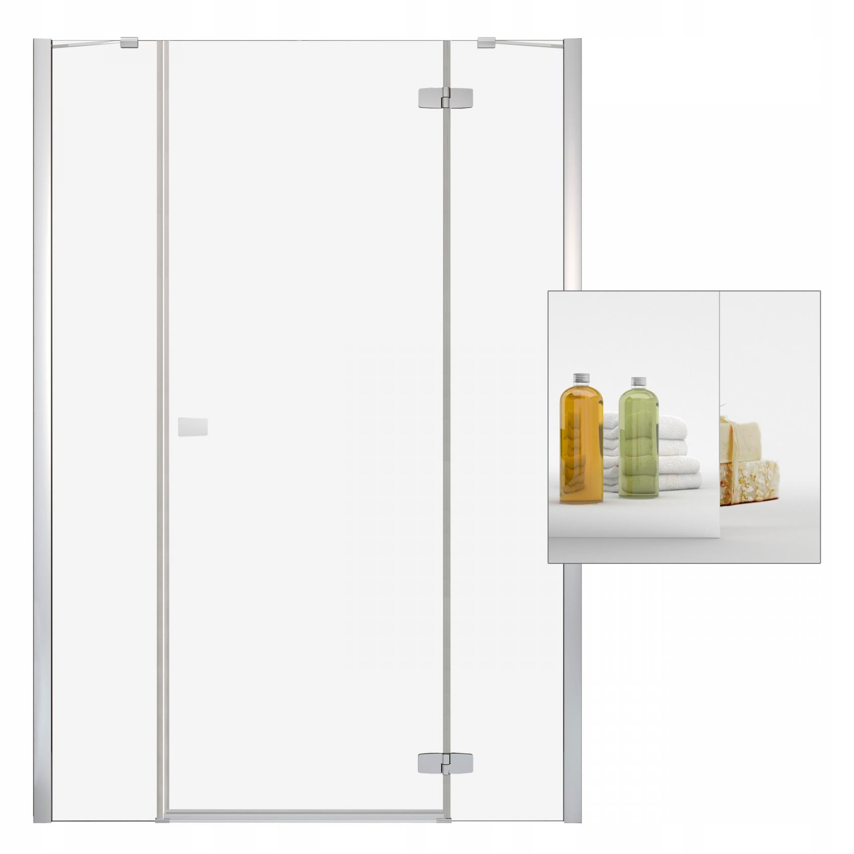 Sprchové dvere - RADAWAY Fuenta Nové zrkadlové sklenené dvere DWJS 110 P