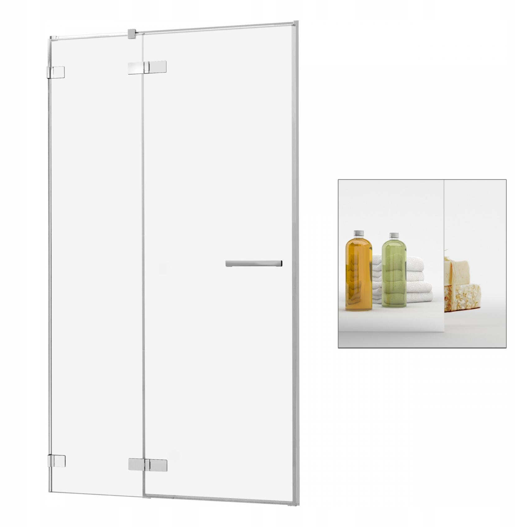 Sprchové dvere - RADAWAY Arta DWJ II 110 L zrkadlové sprchové dvere