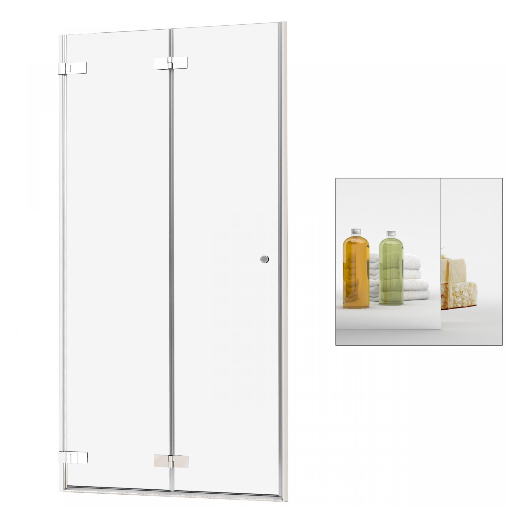 Sprchové dvere - RADAWAY Arta DWB 100 L zrkadlové sprchové dvere