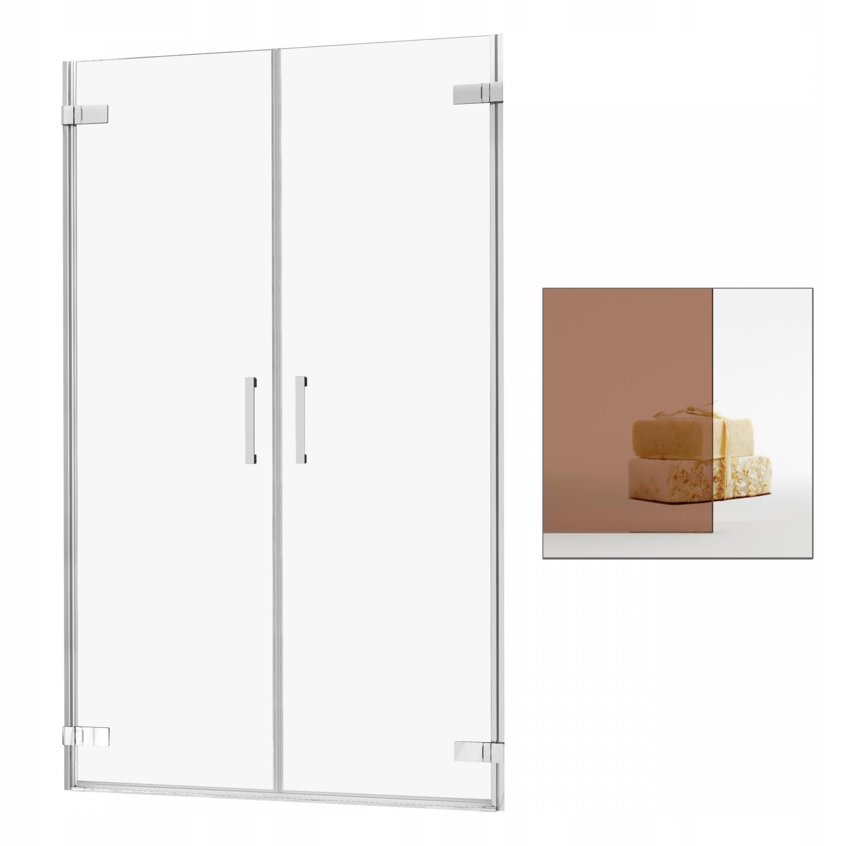 Sprchové dvere - RADAWAY Arta DWD 105 sprchové dvere sklenené hnedé