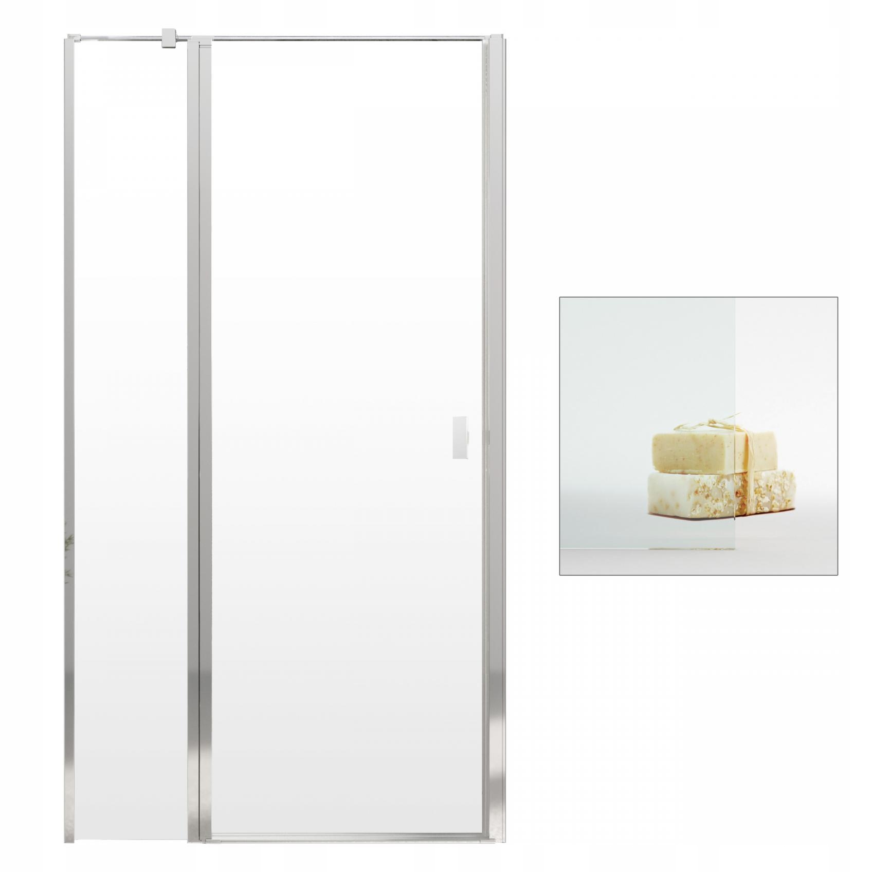 Sprchové dvere - RADAWAY Nes DWJ II 90 L sprchové dvere čisté