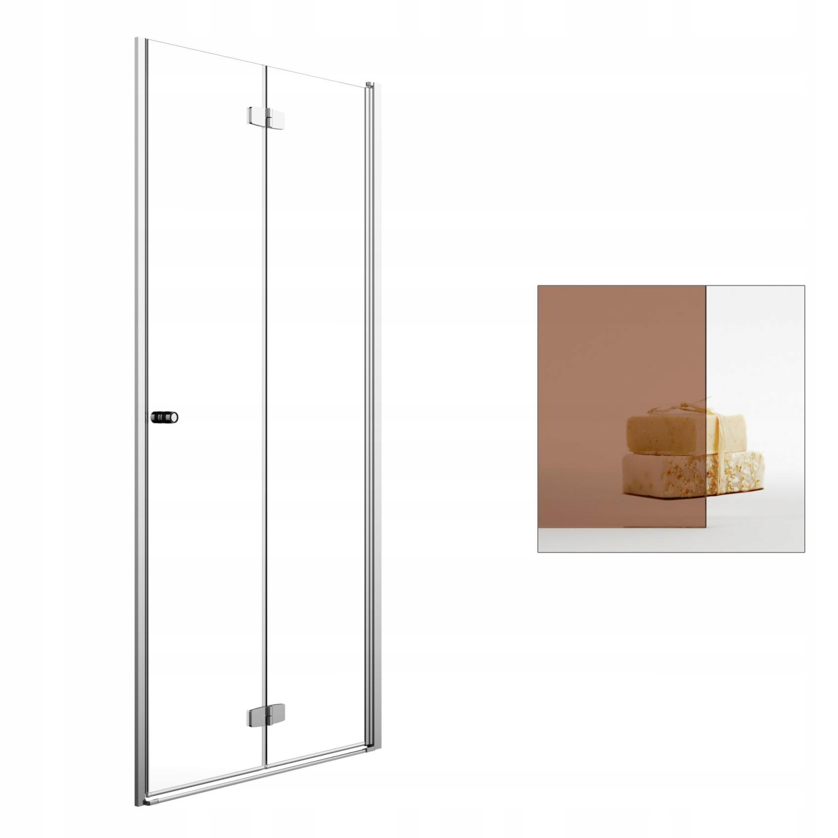 Sprchové dvere - RADAWAY Fuenta Nové sprchové dvere DWB 80 P hnedé