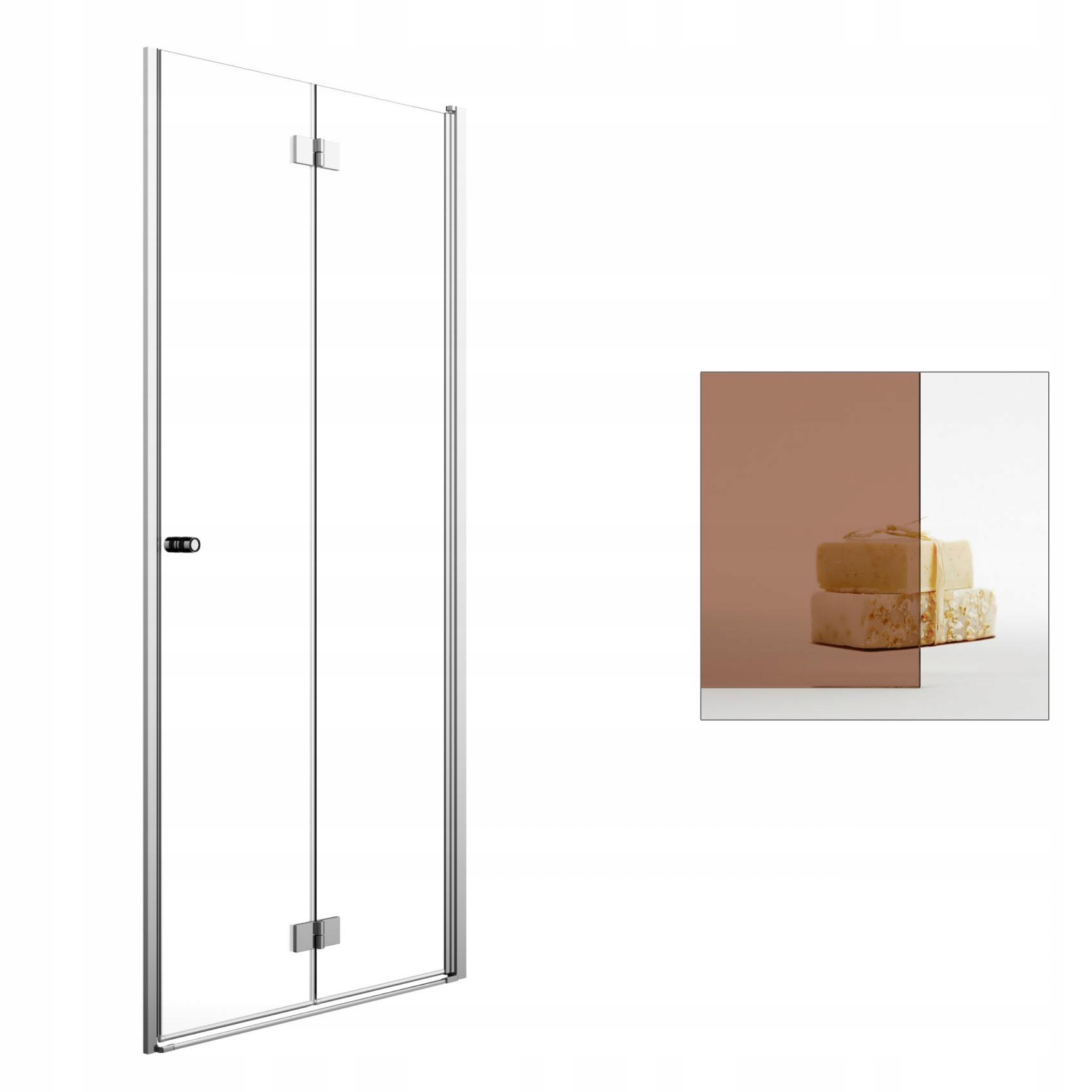 Sprchové dvere - RADAWAY Essenza Nové sprchové dvere DWB 90 P hnedé