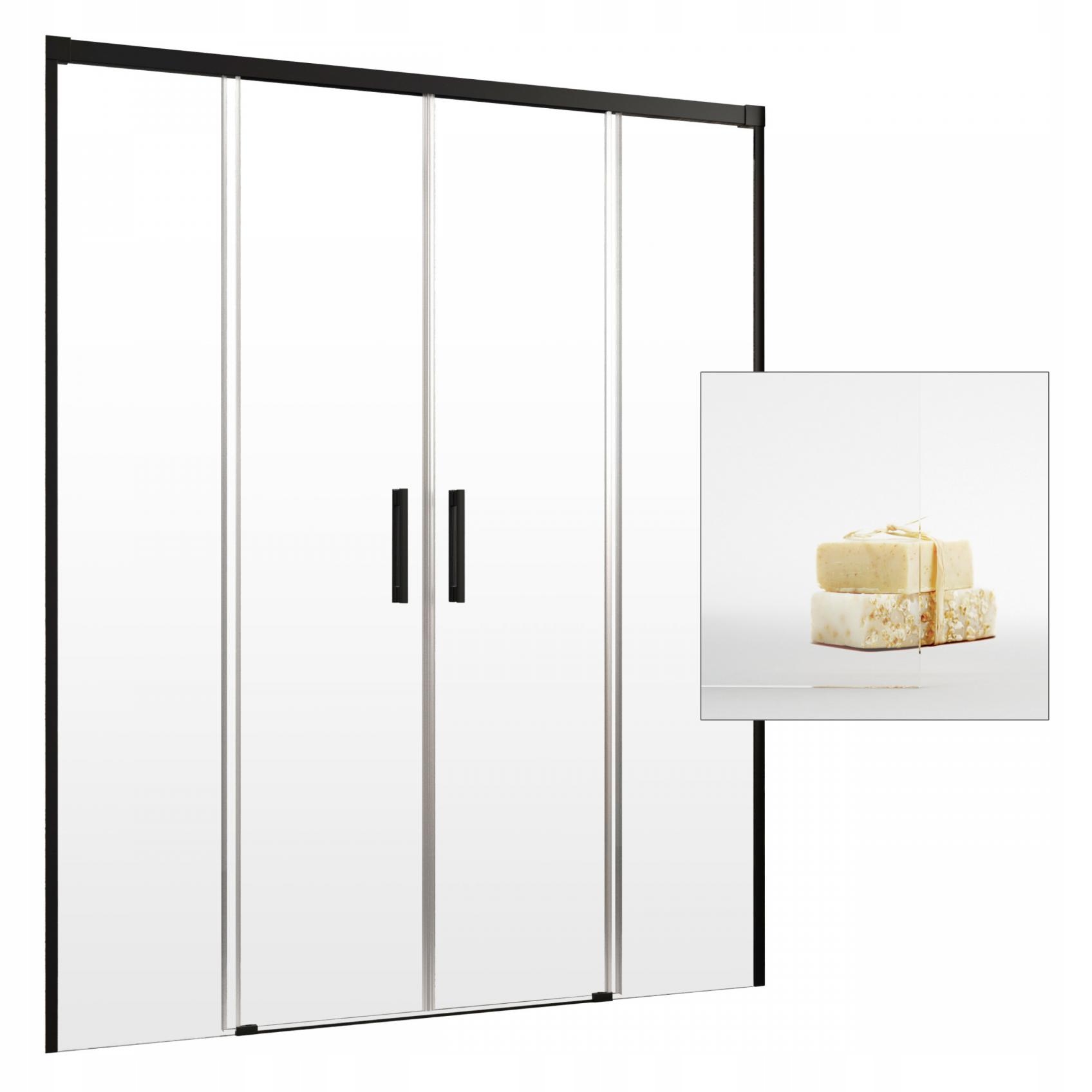 Sprchové dvere - Dvere RADAWAY Idea Black DWD 160 UltraClea