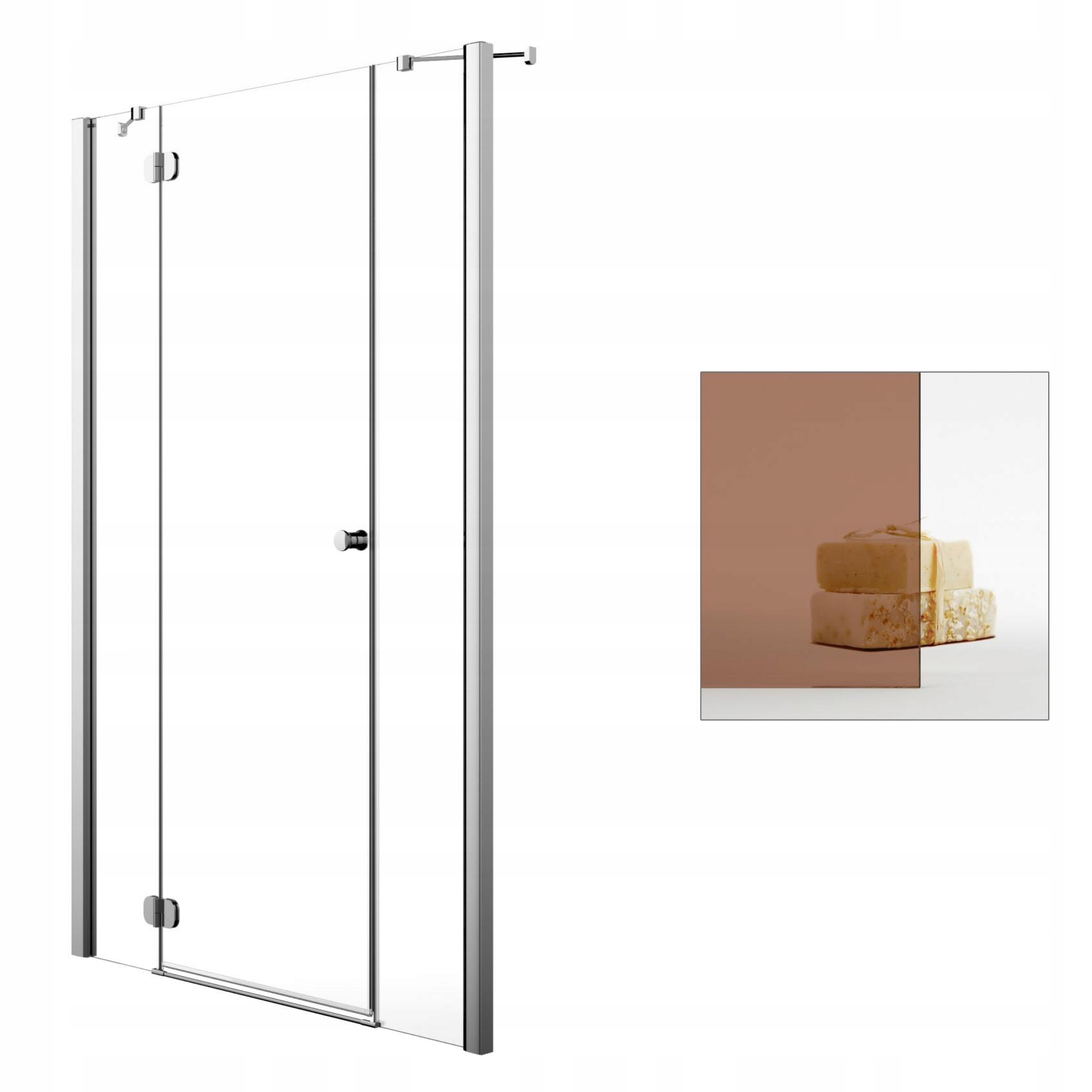 Sprchové dvere - RADAWAY Torrenta DWJS 140 L hnedé sprchové dvere