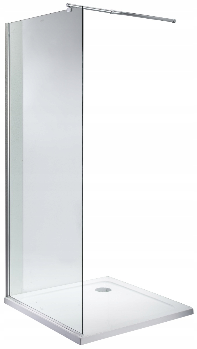 Sprchové dvere - Walk-in sprchová zástena 100 x 190 + štíhla sprchová vanička