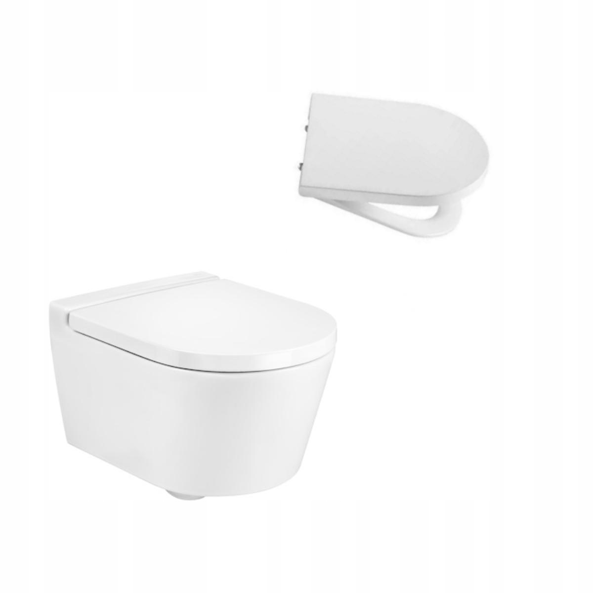 WC MISA - Sada Roca Inspira: Misa Rimless 56x37 bez