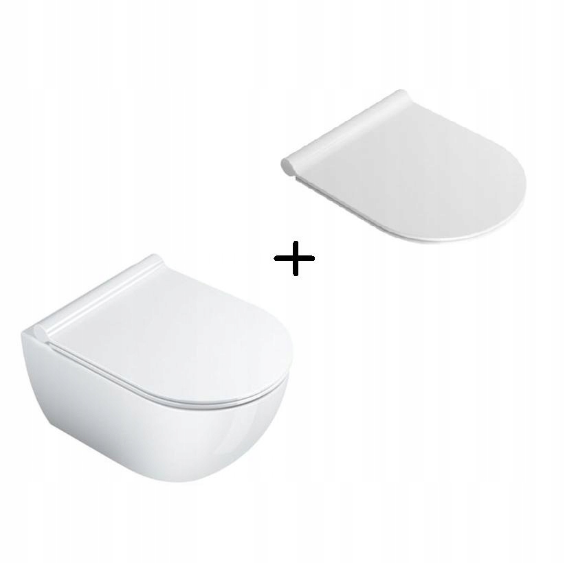 WC MISA - Catalano Set WC bezokruhové WC sedadlo 50x35
