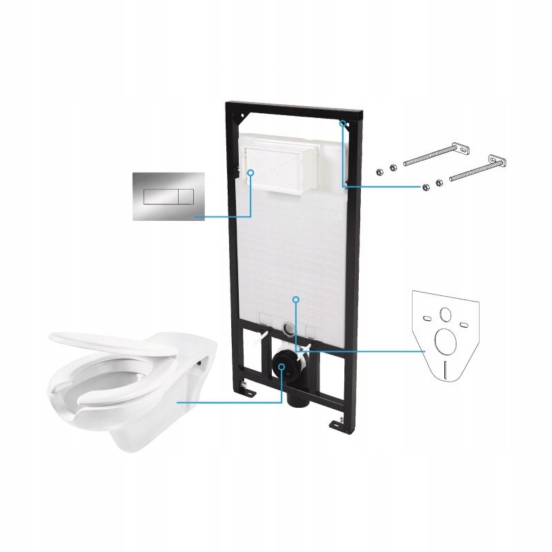 WC MISA - SEDES WC RÁM DEANTE VITAL